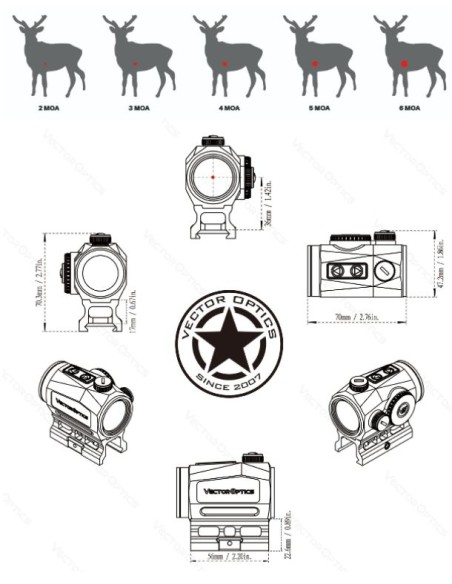 Punto Rojo VECTOR Scrapper 1x25