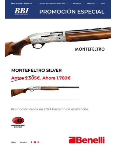 Escopeta BENELLI Montefeltro Silver