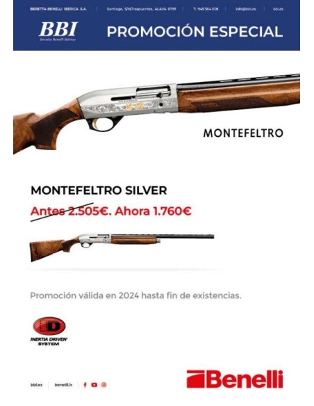 Escopeta BENELLI Montefeltro Silver