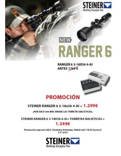 Visor STEINER Ranger 6 3-18x56 4-AI