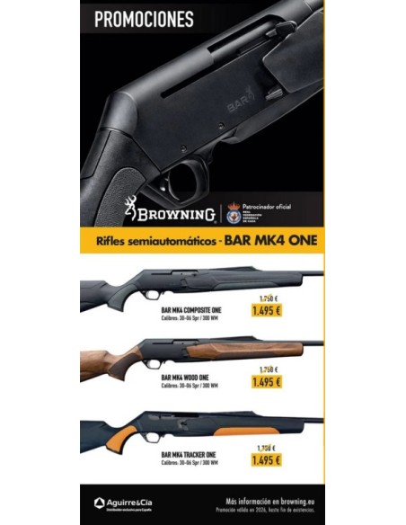 Rifle Browning BAR MK4 Composite. Oferta y comprar online mejor precio
