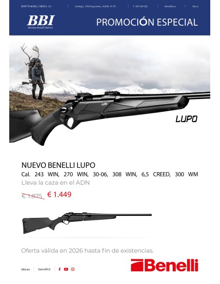 Rifle BENELLI Lupo Best. Oferta y comprar online mejor precio