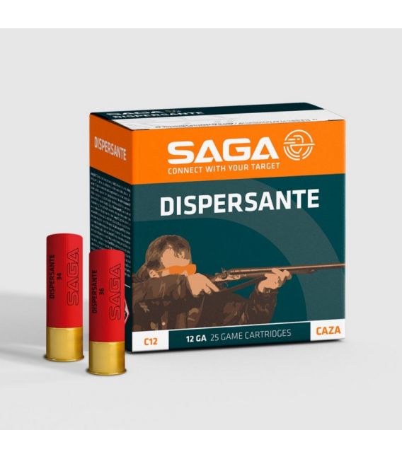Caja de cartuchos para caza SAGA Dispersante 36 gr.
