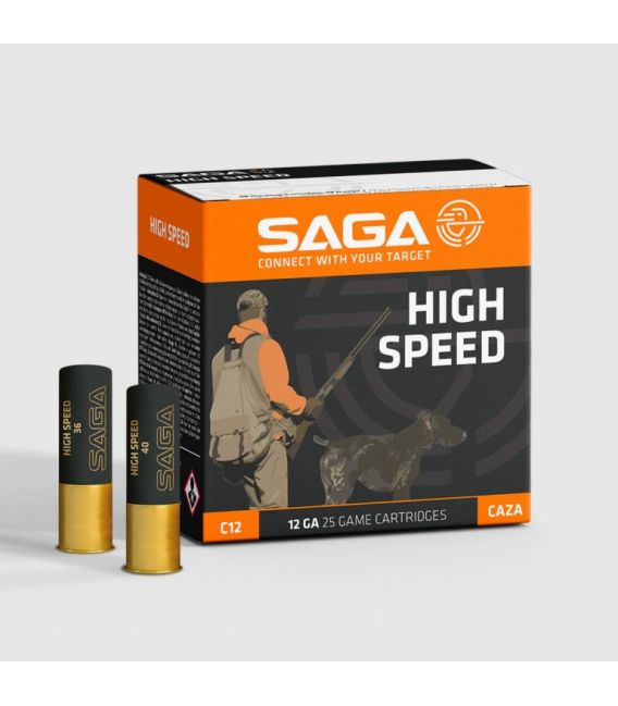 Caja de cartuchos para caza SAGA High Speed 36 gr.