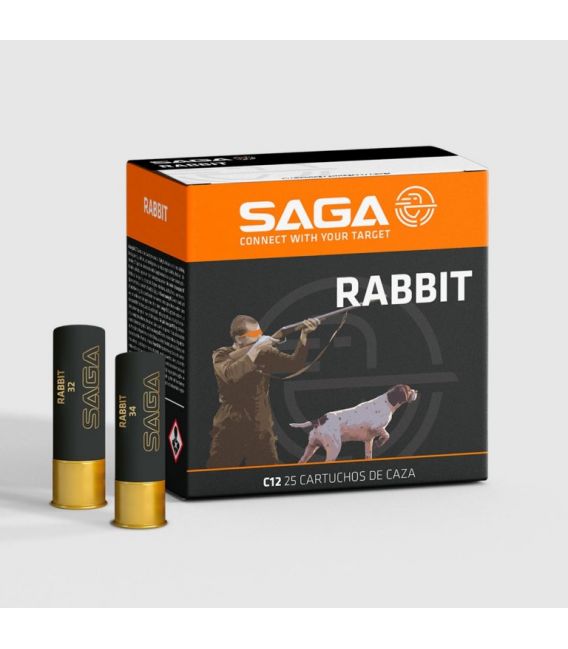 Caja de cartuchos para caza SAGA Rabbit 32 gr.