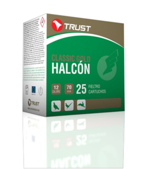 Caja de cartuchos para caza Trust Halcón Fieltro 34 gr.