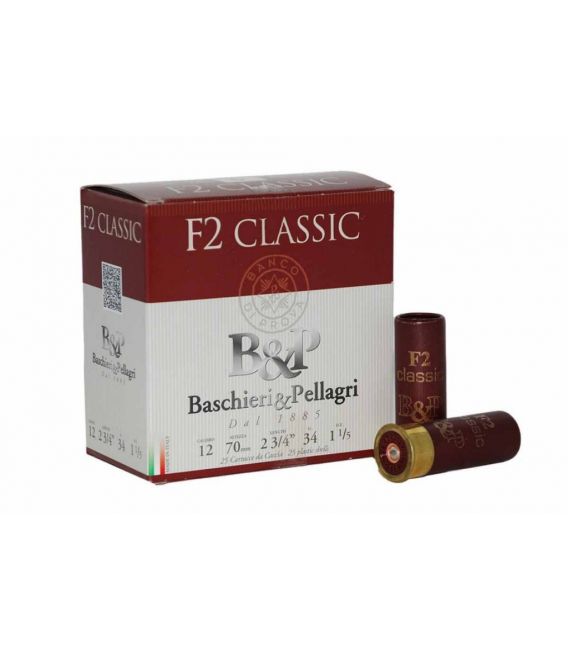 Caja de cartuchos para caza B&P F2 Classic 34gr.