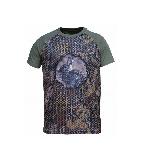 Camiseta BENISPORT Forest Print 3d "Conejo"