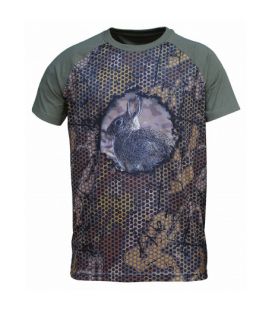 Camiseta BENISPORT Forest Print 3d "Conejo"