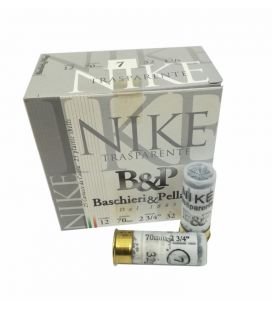 Caja de cartuchos para caza B&P Nike Transparente 32gr.